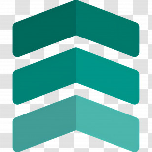 Arrow Symbol - Green Chevrons Pointing Up Transparent PNG