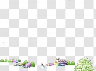 Christmas Tree Gift Download - Pattern - Cartoon Woods House Transparent PNG