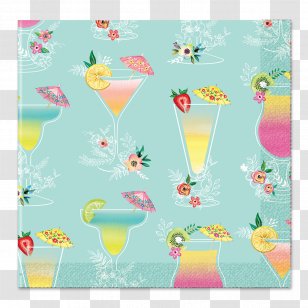 0 Pattern Illustration Cloth Napkins Drink - Watercolor Tropical Transparent PNG