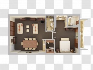 Table Dining Room Living Bedroom - Bed Top View Transparent PNG