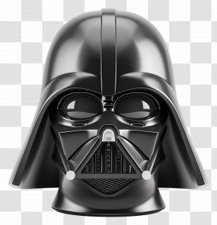 Darth Vader - Futuristic Black Helmet Design Transparent PNG