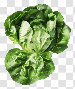 Lettuce - Fresh Green Lettuce Illustration Transparent PNG