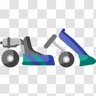 Go Kart - Cartoon Style Go Kart Illustration Transparent PNG