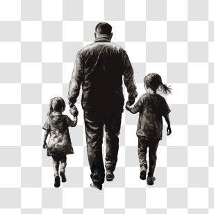 Father And Child
 - Family Silhouette Illustration Transparent PNG