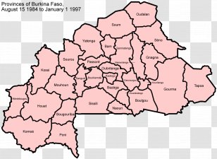 Province Of Burkina Faso Map Republic Upper Volta Mangare - Watercolor - Provinces Transparent PNG