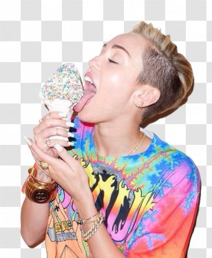 Miley Cyrus Ice Cream Cones T-shirt The Voice - Frame Transparent PNG