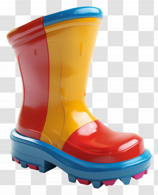 Rain Boot - Colorful Rain Boot For Kids Transparent PNG