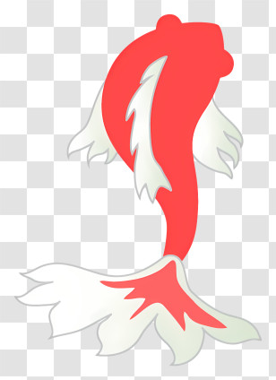 Gold Fish - Red And White Koi Fish Illustration Transparent PNG