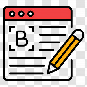 Blog Icon - Blog Writing Icon Transparent PNG