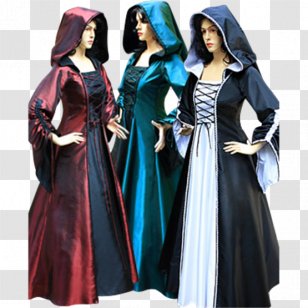 Middle Ages Wedding Dress English Medieval Clothing Gown - Bridesmaid Transparent PNG