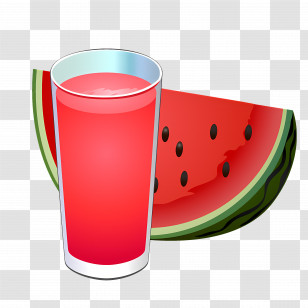 Fruit Juice - Refreshing Watermelon Juice Transparent PNG