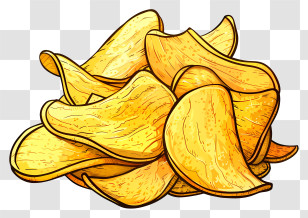Potato Chip Day - Crispy Golden Potato Chips Transparent PNG
