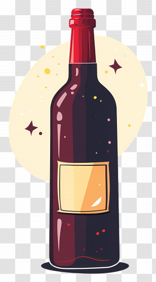 Wine Bottle - Red Wine Bottle Transparent PNG