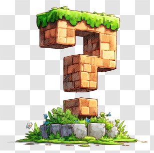Minecraft Question Mark - Mystery Question Block Illustration Transparent PNG