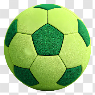 Soccer Ball - Green Soccer Ball Illustration Transparent PNG