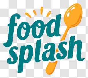 Food Splash Logo - Food Splash Spoon Logo Transparent PNG