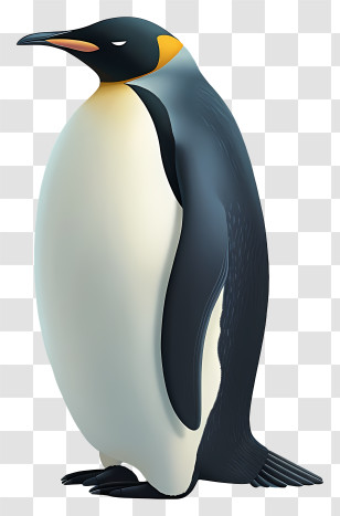 World Penguin Day - Emperor Penguin Standing Illustration Transparent PNG