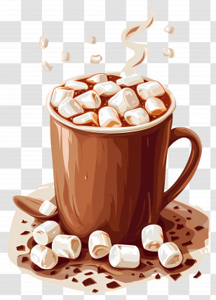 Hot Chocolate - Hot Chocolate With Marshmallows Illustration Transparent PNG