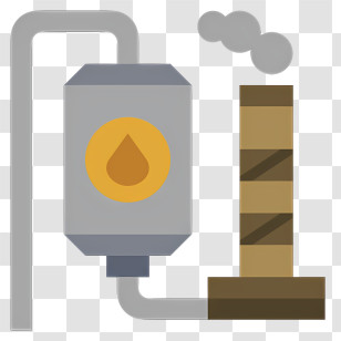 Oil Industry - Oil Refinery Icon Transparent PNG