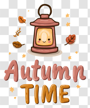 Minimalist Autumn Time Logo - Autumn Time Lantern Sign Transparent PNG
