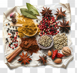 Exotic Spices - Variety Of Aromatic Spices Transparent PNG