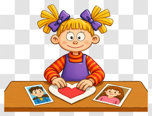Rugrats Happy Mothers Day - Girl Making Heart Photo Craft Transparent PNG