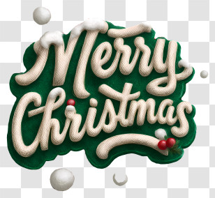 Merry Christmas Word - Merry Christmas Festive Text Transparent PNG