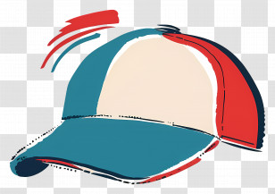 Cap - Blue And Red Cap Transparent PNG