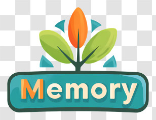 Memory Logo - Memory Eco Leaf Badge Transparent PNG
