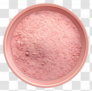 Collagen Powder - Bowl Of Pink Powder Transparent PNG