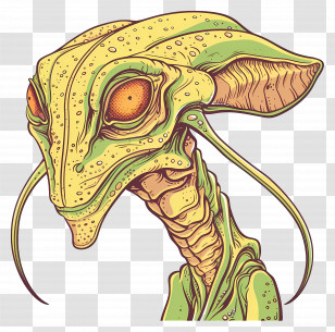 Allien - Alien Creature Illustration Transparent PNG
