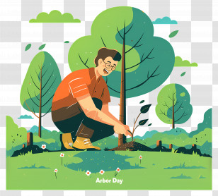 Arbor Day - Arbor Day Tree Planting Transparent PNG