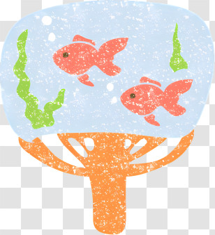 Icon - Fish Bowl With Goldfish Transparent PNG