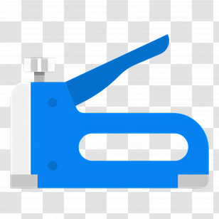 Stapler - Blue Staple Gun For Heavy Duty Use Transparent PNG