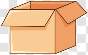 Cardboard Box - Open Cardboard Box For Packing And Shipping Transparent PNG