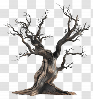 Old Dead Tree - Dead Tree Illustration Transparent PNG