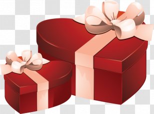 YouTube Box Heart Gift Wrapping - Ribbon - Youtube Transparent PNG