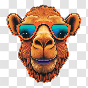 Camel - Cool Camel With Sunglasses Transparent PNG