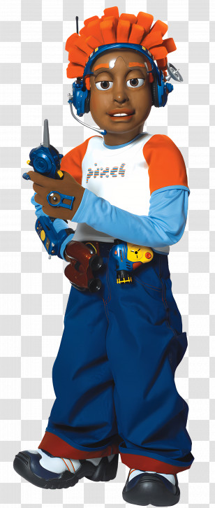Lazytown - Gadget-Wielding Animated Character Transparent PNG