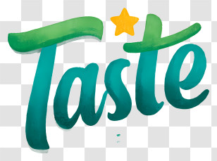 Taste Logo - Playful 'Taste' Wordmark Transparent PNG