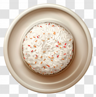 Rice Dish - Bowl Of White Rice Transparent PNG