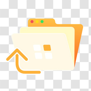 Icon - File Upload Icon With Folder Transparent PNG