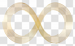 Golden Infinity Symbol - Golden Infinity Symbol Design Transparent PNG
