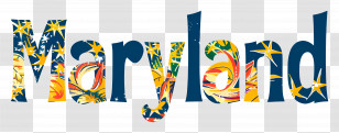 Maryland - Maryland State Text Design Transparent PNG