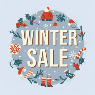 Winter Sale - Winter Sale Holiday Promotional Design Transparent PNG