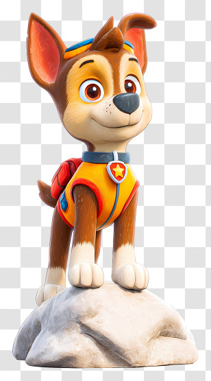 Paw Patrol - Cartoon Dog In Adventure Gear Transparent PNG