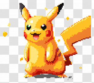 Pokemon Pixel - Pixel Art Pikachu Transparent PNG