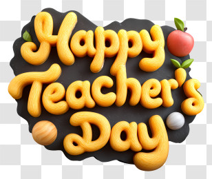 Happy Teachers Day Text - Happy Teacher's Day Celebration Transparent PNG