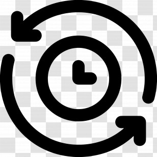 Circle Arrow - Time Cycle Symbol With Arrows Transparent PNG