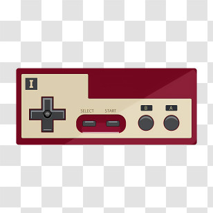 Video Game Console - Retro Game Controller With Buttons Transparent PNG